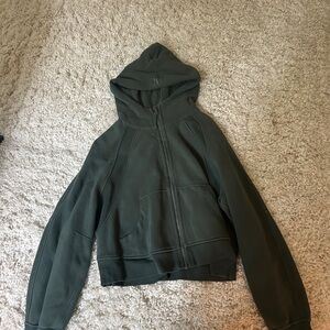 Lululemon Athletica Dark Green Zip-Up Hoodie